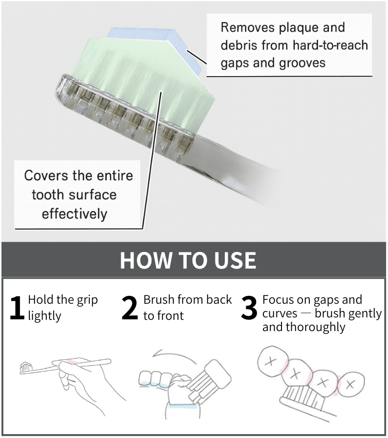 HaRENO Miraculous Japanese Toothbrush for Kids